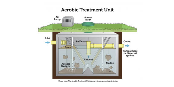 An example aerobic tank ready to be installed by Pence Septic Systems